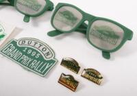GRAND PRIX RALLY: A group&nbsp;of Dutton Grand Prix Rally items from the 1990s, badges, sticker,&nbsp;patch and&nbsp;two glasses - 2