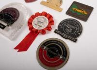 PORSCHE: A collection of Porsche badges from events including Porsche Classic 2002, 356 Downunder Oz 2005, 30th Annual Parade 2005, 2003 Parade, Halls Gap 1998 6th National Gathering, and two others - 2