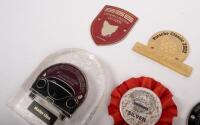 PORSCHE: A collection of Porsche badges from events including Porsche Classic 2002, 356 Downunder Oz 2005, 30th Annual Parade 2005, 2003 Parade, Halls Gap 1998 6th National Gathering, and two others - 3