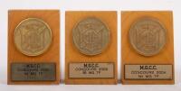MG: Three 1st place MG Car Club concours trophies 2002, 2003 & 2004, awarded to a MG TF