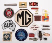 SUNDRIES: A&nbsp;miscellaneous group&nbsp;of various badges and items mostly motoring related