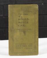 ROLLS-ROYCE: A copy of 'The Care of a Rolls-Royce Car&nbsp;- 40-50HP&nbsp;Six Cylinders Series 1100 to 1500', cloth covered hardcover book, published 1911, 120 pages