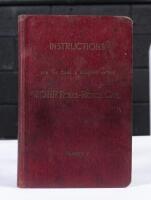 ROLLS-ROYCE: An impressive 1928 Instruction book, Number 7,&nbsp;for the 20HP&nbsp;Rolls-Royce model, hardbound with fold out wiring diagrams
