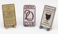 20 GHOST-CLUB: A group of three 20 Ghost-Club rectangular shaped small badges - 2