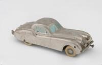 JAGUAR: A metal 1940's 'Prameta&nbsp;Kolner&nbsp;Automodelle'&nbsp;Jaguar&nbsp;XK 120 wind-up model, 15cm long