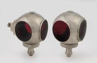 LUCAS: Two nice Lucas 'King of the Road' reproduction divers helmet tail lamps