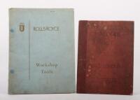 ROLLS-ROYCE: Two original Rolls Royce books comprising&nbsp;'Catalogue of Parts August 1914' and&nbsp;'Workshop Tools'&nbsp; with price&nbsp;list stapled within