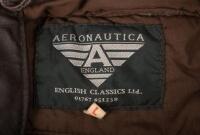 FLYING HELMET: A reproduction leather aviation flying helmet by Aeronautica England, Size 'L' - 2