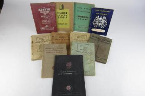 BRITISH CAR OPERATION MANUALS: A collection of Operation Manuals/Handbooks for British cars.