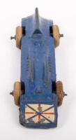 BLUEBIRD LAND SPEED RECORD RACE CAR: A World Land Speed Streamlined Racer, an older release of a Bluebird race car, believed to be product number 009. Made in England, approx 12.5cm. - 3