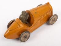 TOOTSIETOY RACER No 23: A 1926 US Made Racer, this orange racer is catalogue number 26, has number "23" cast on the grille, possibly styled on an early Bugatti - 2