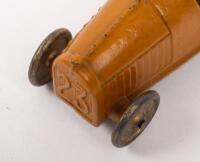 TOOTSIETOY RACER No 23: A 1926 US Made Racer, this orange racer is catalogue number 26, has number "23" cast on the grille, possibly styled on an early Bugatti - 4
