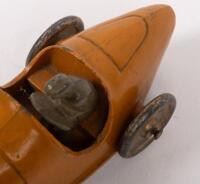 TOOTSIETOY RACER No 23: A 1926 US Made Racer, this orange racer is catalogue number 26, has number "23" cast on the grille, possibly styled on an early Bugatti - 5
