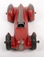 DINKY TOYS: A Dinky Toys Auto Union Streamlined Record breaking car,&nbsp;an older rarer release in red with the number 2 on the sides, made in England by Meccano Ltd. - 3