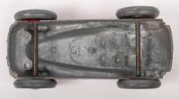 CASTLE ART BROOKLANDS&nbsp;STYLE METAL RACER: A Birmingham Vintage Metal Racer. A Castle Art Product, made in Birmingham UK. A traditional Brookland's style all metal racing car, circa 1950's approx 11.5cm - 4