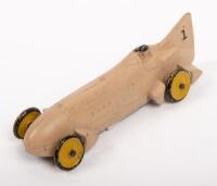 BLUEBIRD RACER TOOTSIE TOY: A circa 1930's #4666 Bluebird Racer #2. Made in USA, Approx 9.5cm in length