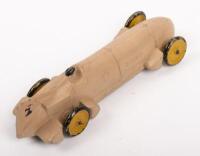 BLUEBIRD RACER TOOTSIE TOY: A circa 1930's #4666 Bluebird Racer #2. Made in USA, Approx 9.5cm in length - 2