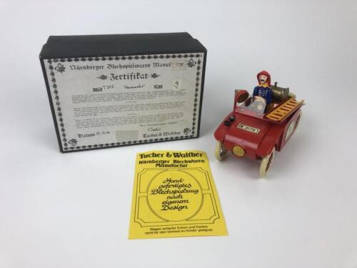 TUCHER & WALTHER: A Feuerwehr Nurnberger Blechspielwaren T206 fire vehicle tin toy