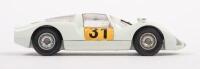 PORSCHE CARRERA 6: A Porsche Carrera 6 race car, an extremely lightish blue colour with race car number 31, manufactured by Solido, product number #151, made in France - 5