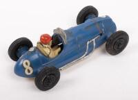 COOPER BRISTOL: A Crescent Toy Co Cooper Bristol 2 litre grand prix race car in blue #1288, Made in England, circa late 1950s, approx 85mm in length - 2