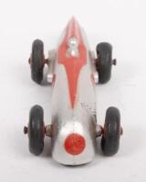 DINKY: An early Dinky model of a MG race car No.220 in silver and red #4, made in England&nbsp; - 3