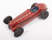SCAMOLD TOYS: An early Scamold Toys No.103 Maserati, c1930s made in England, model has&nbsp;melted tyres & broken steering wheel