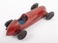 SCAMOLD TOYS: An early Scamold Toys No.103 Maserati, c1930s made in England, model has&nbsp;melted tyres & broken steering wheel - 2