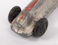 DINKY TOYS: A Dinky Toys No.23B Hotchkiss Race Car #5 in silver, circa 1934, made in England by Meccano/Dinky Toys - 4