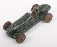 MERCEDES BENZ: An early heavy cast model based on 1935 Mercedes Benz, green with seated driver figure, no manufacturer or country of origin located on model