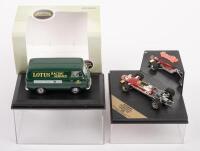FORD-LOTUS&nbsp;400E VAN, FORD-LOTUS 49: Two&nbsp;1:43 scale Oxford/Quartzo Models including a&nbsp;Ford-Lotus 400E Van and a 1969 Ford-Lotus 49 D. Attwood #2 Monaco GP