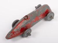 MINITOY: An early&nbsp;Minitoy&nbsp;land speed racer race car, in red, made in England - 2