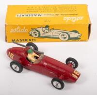 SOLIDO MASERATI 250 RED NO 16: A solido Maserati 250 formula 1 race car, number 16, complete with driver figurine, 1:43 scale, made in France