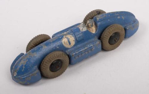 DINKY TOYS: An early Dinky Toys Speed of the Wind race car in blue #1, made in England by Meccano limited