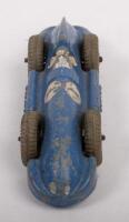 DINKY TOYS: An early Dinky Toys Speed of the Wind race car in blue #1, made in England by Meccano limited - 3