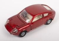MINI MARCOS GT850: A Mini Marcos GT&nbsp;850 model car, dark red in colour, manufactured by Corgi toys, made in Great Britain, slight paint rash on roof&nbsp;