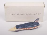 SPIRIT OF AMERICA SONIC 1: A Lledo Days Gone model of the Spirit of America Sonic 1, 1965 land speed record car, product number PM109S,&nbsp;made in England