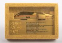 MERCEDES BENZ SPAR MOBIL 1979 LAND SPEED: A Mercedes Benz land speed record car, Spar Mobil 1979, silver #96, made in West Germany - 2