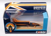 BLOODHOUND SSC SUPER SONIC CAR CORGI: A Bloodhound ssc, supersonic car, world land speed record car,jet and rocket powered, made by Corgi models