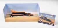 BLOODHOUND SSC SUPER SONIC CAR CORGI: A Bloodhound ssc, supersonic car, world land speed record car,jet and rocket powered, made by Corgi models - 2