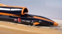 BLOODHOUND SSC SUPER SONIC CAR CORGI: A Bloodhound ssc, supersonic car, world land speed record car,jet and rocket powered, made by Corgi models - 3