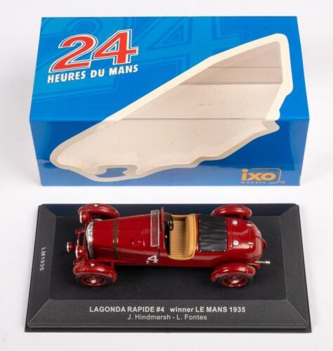 75 · LAGONDA RAPIDE #4 LE MANS WINNER 1935: A Lagonda Rapide, #4 winner Le Mans 1935, as driven by J. Hindmarsh & L. Fontes, product number LM1935, manufactured by IXO models, in 24 Heures Du Mans packaging