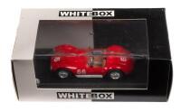 MASERATI A6GCS TARGA FLORIO 1953 FANGIO: A Maserati A6GCS model car, the number #66 Targa Florio race car, as driven by the combination of Fangio & Mantovani in 1953, manufactured for model car world under the whitebox branding