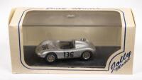 PORSCHE RS 1500 TARGA FLORIO 1961 MOSS: A&nbsp;Porsche RS 1500 model car, number #136 as driven by Stirling Moss in the Targa Florio race in 1961, made in Italy, manufactured by Jolly model, product number JL 087