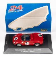 FERRARI 250P SCARFIOTTI LE MANS 1963: A Ferrari 250P model car, the number #21 race car, was driven to victory by Scarfiotti & Bandini at Le Mans 1963, manufactured by IXO models, product number LM1963