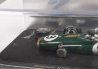 BRABHAM BT20 HULME MONACO 1967: A Brabham BT20 model car, the number #9 race car, as driven by Denny Hulme, to victory in the Monaco GP of 1967, manufactured by Spark models, product number S3502 - 2