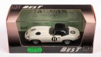 JAGUAR TIPO E TOURIST TROPHY 1962: A Jaguar E type coupe roadster model, the number #11 race car, as driven in the Tourist Trophy in 1962, made in Italy, manufactured by model best, product number 9035&nbsp;