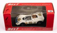 PORSCHE 908/2&nbsp;Brands Hatch '69: A 1:43 scale 1969 Porsche 908/2 Brands Hatch,&nbsp;manufactured by Model Best, made in Italy,&nbsp;in original box