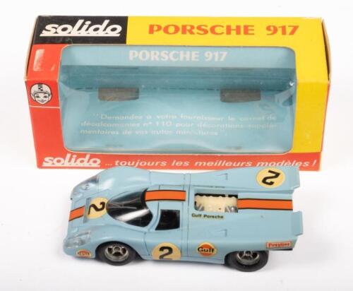 PORSCHE 917: A 1:43 scale Porsche 917 #2, manufactured by Solido, model number 186, made in France, in original box, model in great condition