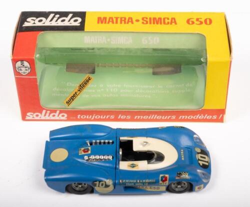 MATRA SIMCA 650: A 1:43 scale Matra Simca 650, manufactured by Solido, model number 178, made in France, in original box