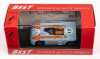 PORSCHE 908/3 TARGA FLORIO 70: A 1:43 scale Porsche 908/3 Targa Florio 70,&nbsp;manufactured by Best Models, model number 9039, made in Italy,&nbsp;in original box